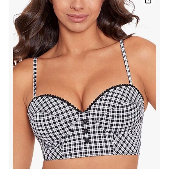 Skinny Dippers Crushin Delish Underwire Adjustable Strap Bikini Top - Picture 1 of 6